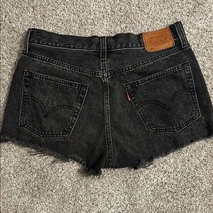 Levi's 501 Women's Black Cutoff Jean Shorts Size 26